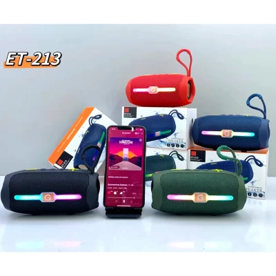 ET-213 Portable Wireless Bluetooth Speaker with RGB LED Light