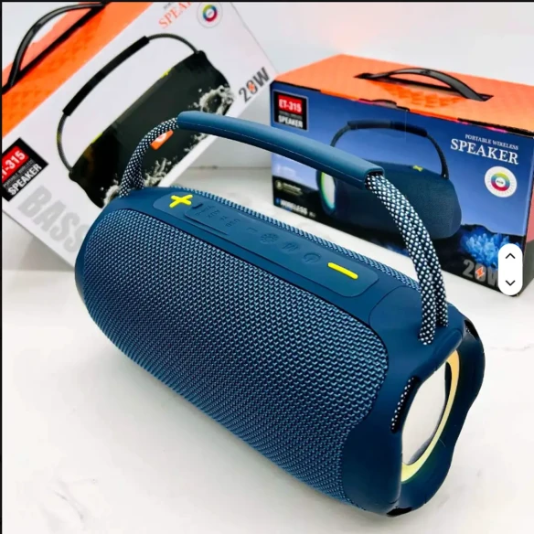 ET-315 20W Portable Wireless Bluetooth Speaker with RGB LED Light