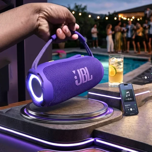ET-315 20W Portable Wireless Bluetooth Speaker with RGB LED Light