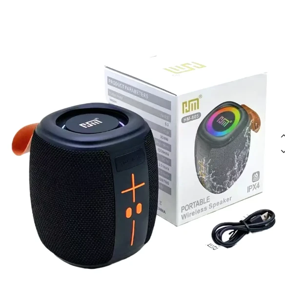 HM-805 Portable Wireless Bluetooth Speaker with RGB LED Light