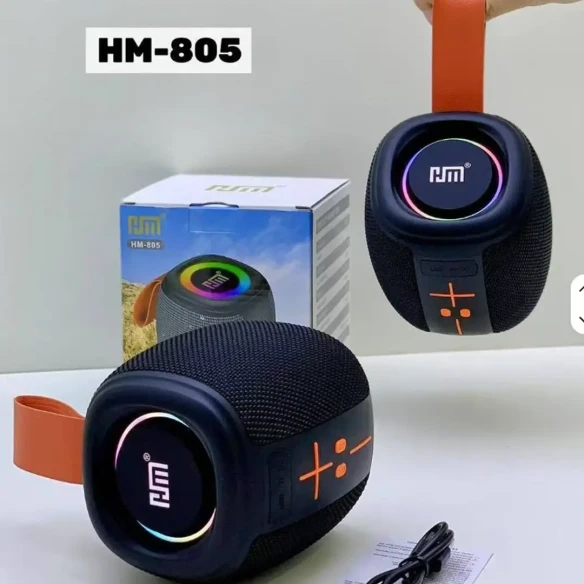 HM-805 Portable Wireless Bluetooth Speaker with RGB LED Light