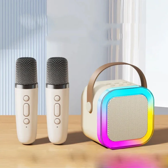 K12 Bluetooth Speaker with Wireless Karaoke Microphone
