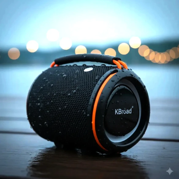 KTS-2408 Waterproof Bluetooth Speaker | 12W Hi-Fi Super Bass & RGB Light