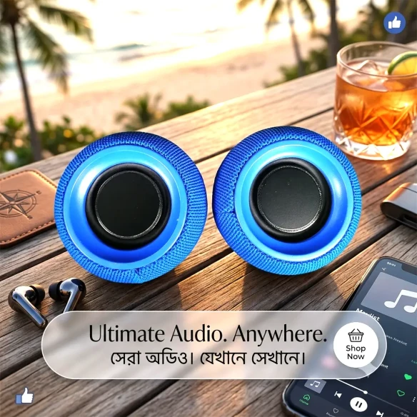 M25 10W Outdoor Wireless Split Speakers with LED Lights