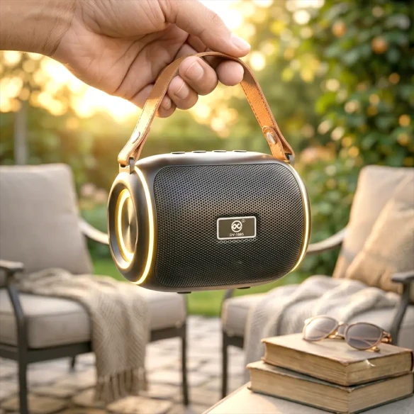 DV-1065 Portable Wireless Bluetooth Speaker with LED Light Ring